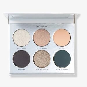 Pur Eyeshadow Palette with Gold, Cream, and Black Shades